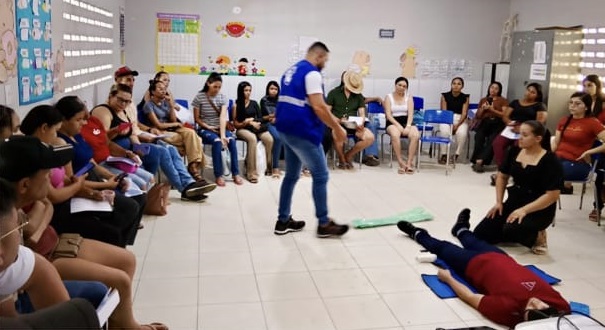 Demonstração prática de Suporte Básico de Vida – Araripe/CE